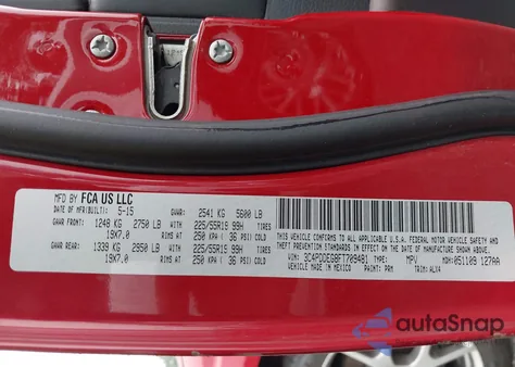 2015 Dodge Journey R/T from USA, damaged, VIN 3C4PDDEG8FT709481